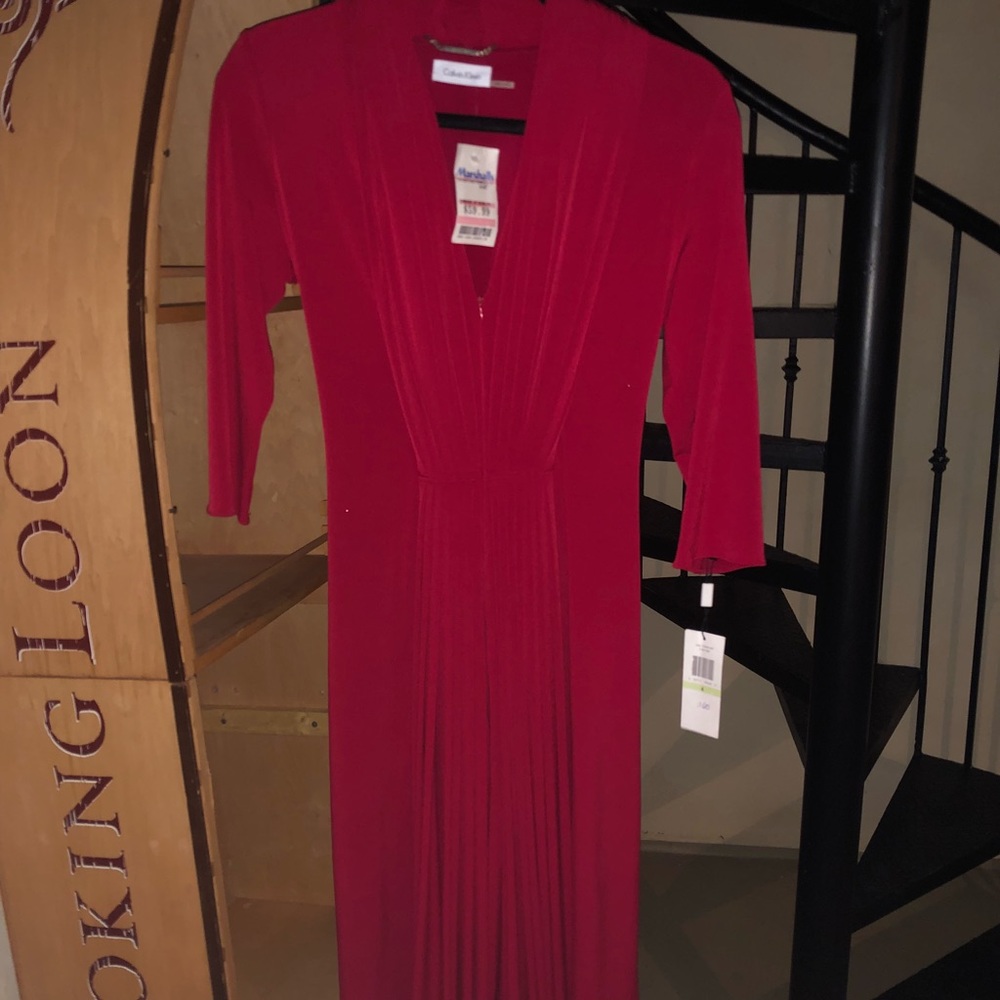 Red Calvin Klein Dress